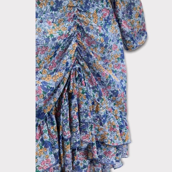 Zara Floral Print Dress with Ruffle, NWT - Picture 3 of 3